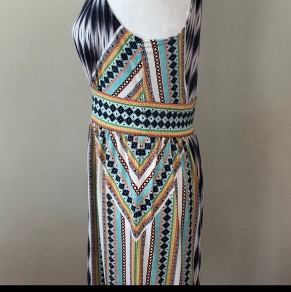 EUC London Times Halter Printed Tiered Maxi Dress - Picture 9 of 9